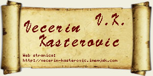 Večerin Kašterović vizit kartica